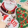 Dooku Embroidered Santa Claus & Tree Patch with Sequins - Clothing Accessory