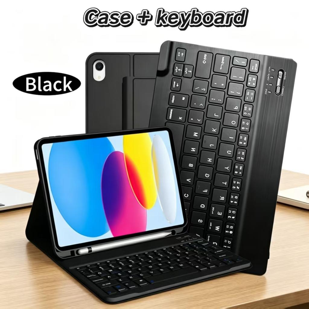 Case for iPad A16/A19 11 Inch /, Wireless Bluetooth Keyboard Case for iPad 10th 10.9 Inch , for iPad Smart Stand Cov