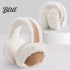 Lightweight Earmuffs Faux Warm Ear Foldable Design Elastic Headband Fur with Plush Fluffy Warmers Exterior