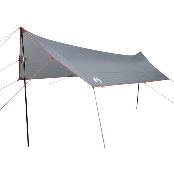 VidaXL Bâche de Camping, Toile de Tente, Bâche de Protection, Bâche de Tente, Toile d'Abri Randonnée, Orange 460x305x210 cm 94687