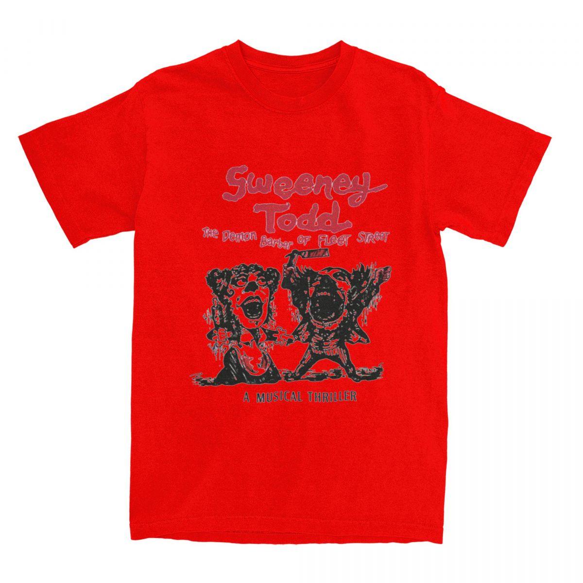 Men Women s Sweeney Todd The Demon Barber Of Fleet Street Shirt Merch Vintage 100% Cotton T-shirt Clothing Streetwear Tees Adult S