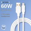 120W TPE High Elastic Fast Charging Cable for Apple, Huawei, Type-C, and Micro USB Mobile Phones