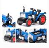 1/32 Scale Farm Tractor Car Model, Diecast Alloy Metal Vehicle with Sound and Light, Pull Back Gift Toys for Children