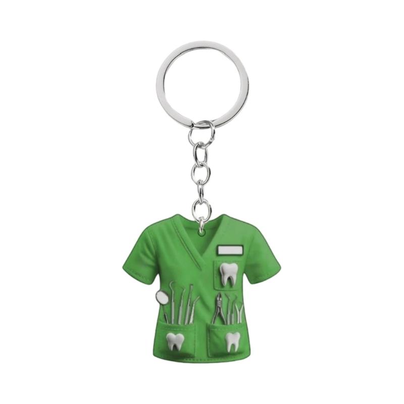 Profession Stylish Nurse Uniform Inspired Keychain Car Interior Decoration Multipurpose Gift for Healthcare Enthusiasts