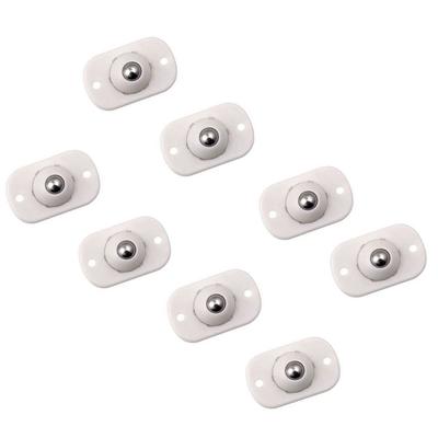 8pcs Stainless Steel Self Adhesive Caster 360° Swivel Mini Roller Ball Wheel Caster Wheel  Cabinet