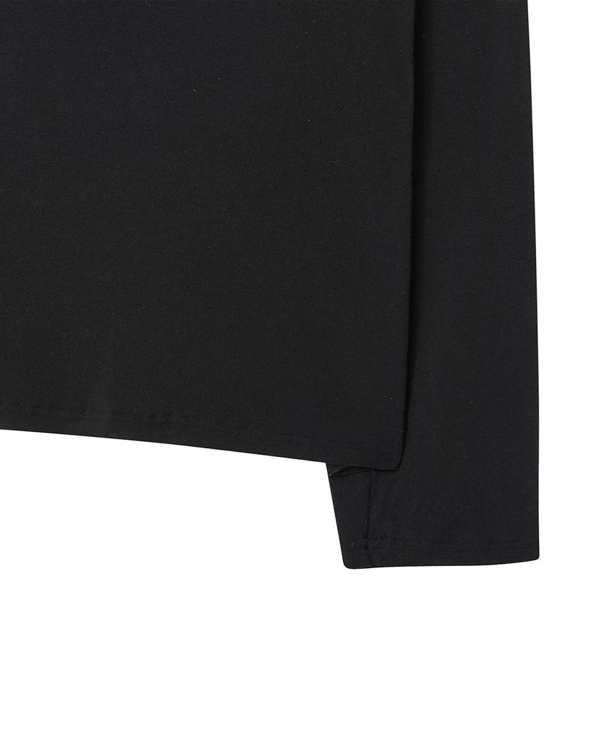 BEYOND CLOSET [Collection Line] Soft Wool Long Sleeve Black