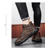 Italian Brand High-Grade Genuine Leather Men's Fleece-Lined High-Top Casual Sports Shoes