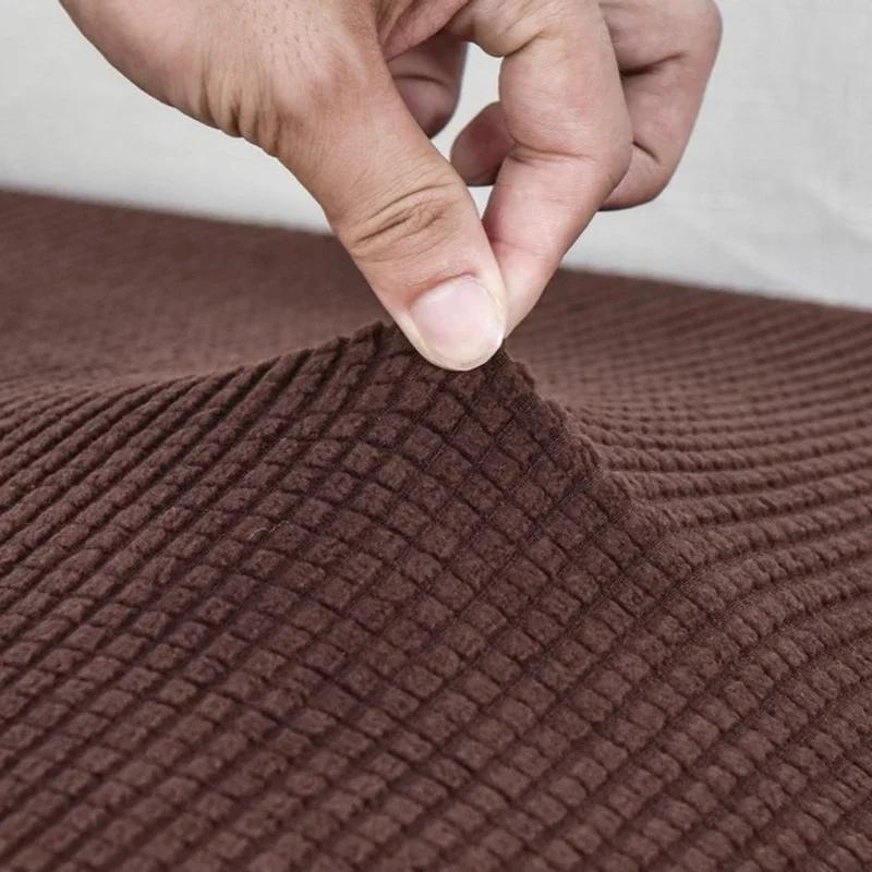 Jacquard Sofa Cushion Cover Elasticity All-season Universal Shower Cap Design for Easy Installation Suitable for All Occasions