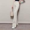 Linen Women's Summer Thin Wide Leg Pants Cotton Linen Floor Length Pants High Waist Drape Plus Size Loose Casual Pants