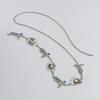 Retro style sweet and cool punk waist chain, personalized metal denim style three-dimensional body chain jewelry women