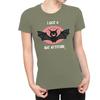 1T T Shirt Womens I Got A Bat Attitude