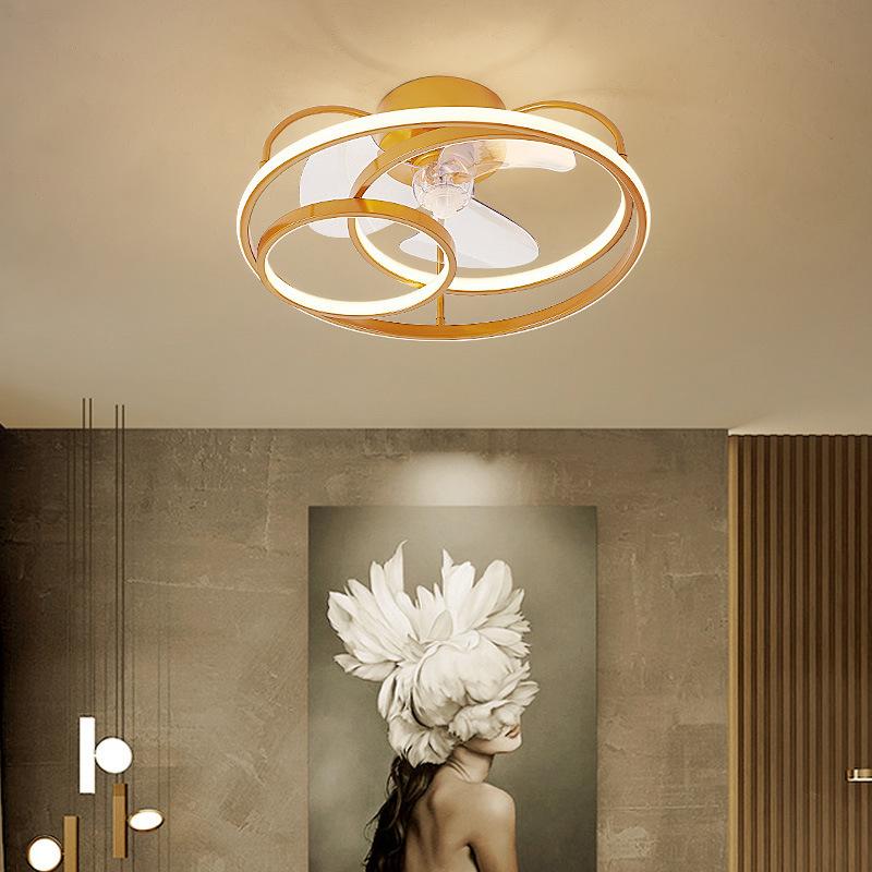 Modern simple LED Ceiling Fan Lamp with remote control Dining Room Bedroom Lamp Silent ceiling Fan light fixture Indoor lighting