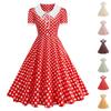 Women's Fashion Color Short Sleeve Dress