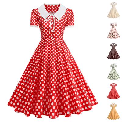 Women's Fashion Color Short Sleeve Dress