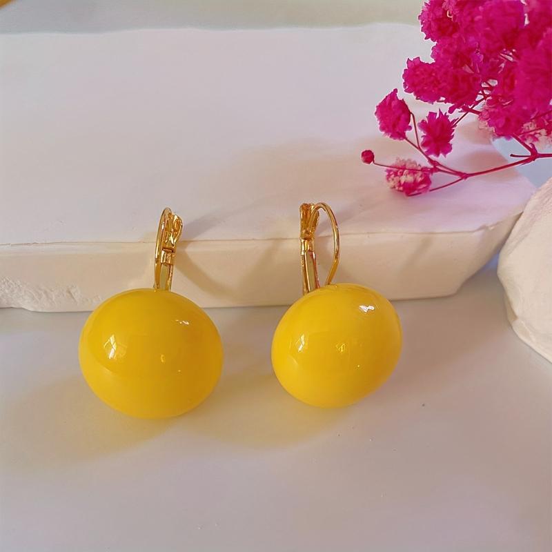 Orecchini a goccia rotondi geometrici dal design semplice e alla moda per donna, accessori versatili per l'uso quotidiano, feste e regali