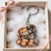 Protect Punch The Monkey Punch Monkey Doll Keychain Cute 3D Monkey Decor Hanging Keychain Anime Peripherals Toy Birthday Gift