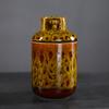 Creative ceramic mug with lid household drinking cup office retro coarse pottery niche design coffee cup