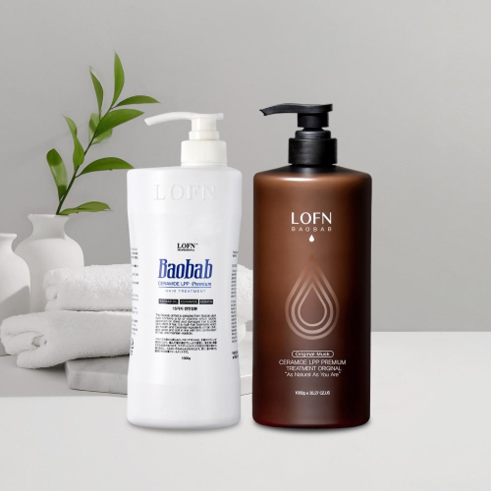 Lofn Baobab Ceramide Lpp Premium Hair Treatment Original 1000g+  Choose 3 Scents Original + black cherry scent