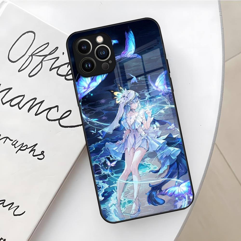 Game Wuthering Waves Phone Case for Iphone 16 15 14 12 11 13 Pro Max Mini X Xr Xs Se 8 Puls Glass Cover