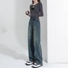 Women's 2023 Retro High Waist Wide Leg Jeans - Petite Loose Straight Leg Style