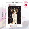 Black Australian Shepherd Pattern  3pcs 100% Round Full Drill 5D DIY Diamond Painting Embroidery Cross Stitch Rhinestone Décor