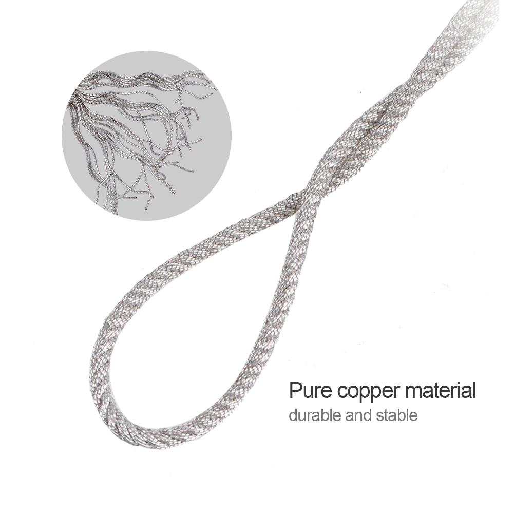 32 Strands High Temperature Resistant Twisted Silver Wire Speaker   Wire Repair