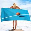 Basketball Large Beach Towel,Soft and Quick Dry Oversized Bath Soft Microfiber for Sports Girls Teens Adults Men