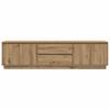 TV Stand with LED Lights Artisan Oak 193.5x41x50 Cm