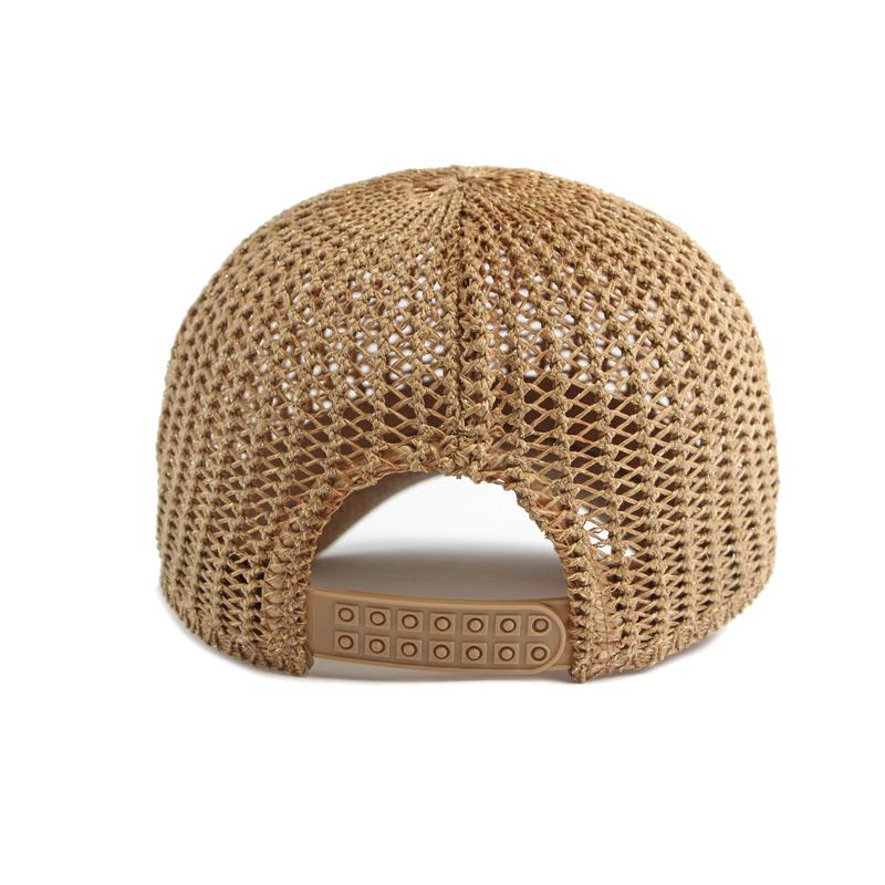 Summer Knitted Hollow Mesh Baseball Cap Women's Outdoor Sunscreen Hat Beach Cap