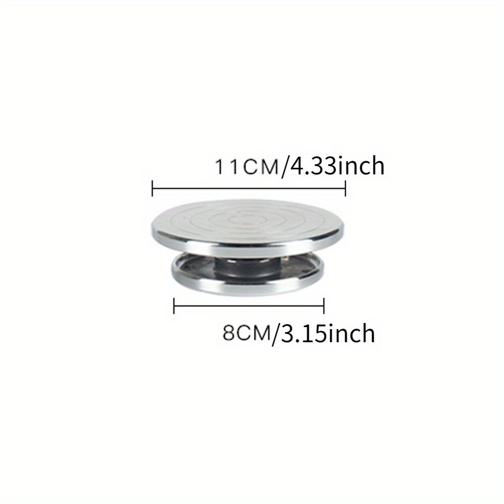 

11-30 см вращающийся диск из нержавеющей стали, глина, ручная работа, детали для керамики, двусторонний проигрыватель, платформа для родителей и детей, DIY глиняный инструмент 11cm