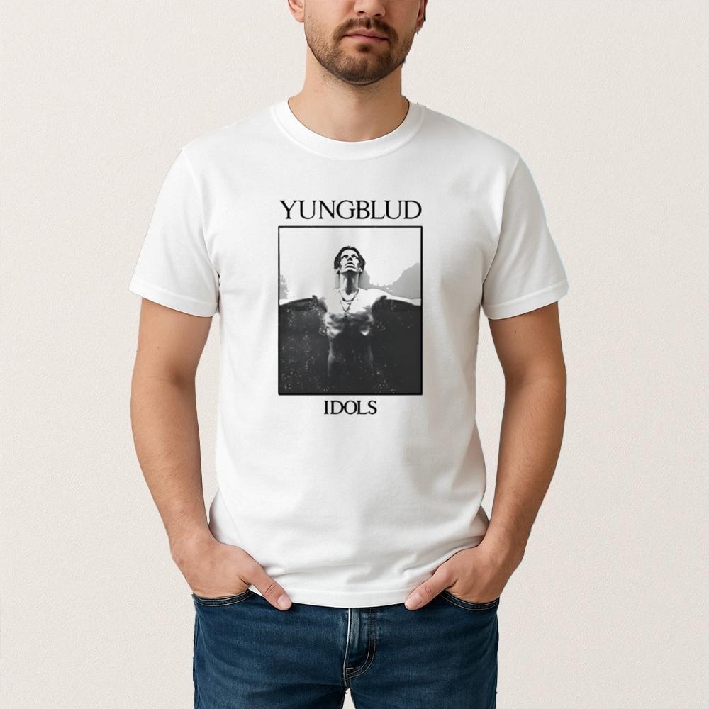 

Yungblud Idols Album 100Cotton Shirt Unisex Retro Y2k Hiphop 2026 Summer Mens Oneck Short Sleeve Graphics Tshirt Fan Gift XL