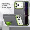 Military Armor Shockproof Phone Case For iPhone 17 Air 17 Pro Max Strong Defender Invisible Kickstand Cover