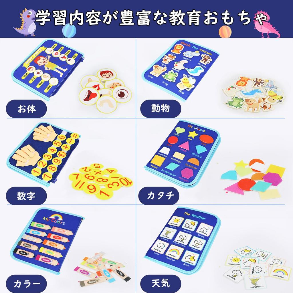 YGKIPEG Montessori Educational Busy Fingertip 1 Year 2 Year 3 Year 4 Year 5 Year Time Dressing Fingertip Animal English Clock Year Cloth Montessori