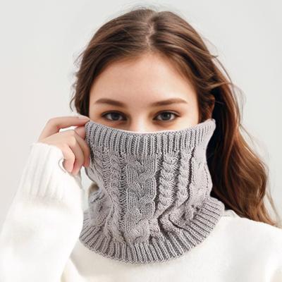 Yousheng Donna Uomo Sciarpa Termica Tinta Unita Texture a Torsione Foderata in Peluche Spessa Scaldacollo Caldo Antifreddo Antivento