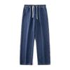 2024 Men's Oversized Y2K Baggy Wide Leg Jeans Denim Hip Hop Streetwear Trousers Vintage Joggers Track Pants Drawstring Jeans For Men Sweatpants Korean