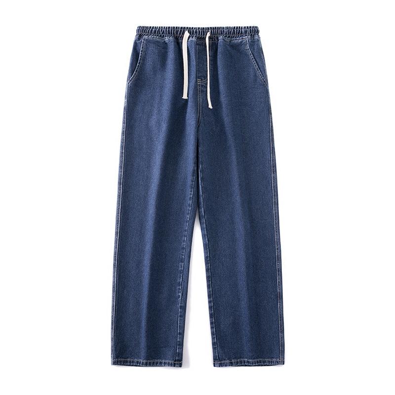 2024 Men's Oversized Y2K Baggy Wide Leg Jeans Denim Hip Hop Streetwear Trousers Vintage Joggers Track Pants Drawstring Jeans For Men Sweatpants Korean