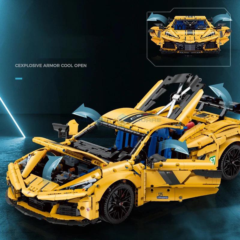 МОК 3788 шт. 1:8 Technic Super Sport Racing Car Модель Конструкторы Строительные блоки — фото 5