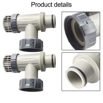 2pcs Replacement For Intex 10747 Large Pool Plunger Valve Assembly Filter Pump Swimming Pool Replacement Plunger Valve Adapter