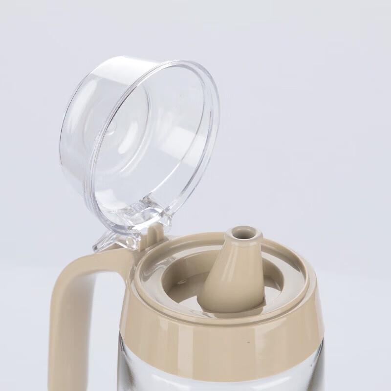 Camellia Glass Anti-Leak Oil Dispenser Bottle