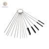 Stainless Carburetor Carb Cleaning Jet Cleaner Kit Tool Set 10 Needle 5 Brushes
