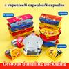 100Pcs Aluminum Film Disposable Octopus Ball Packaging Box Heat Preservation Japanese Street Food Takoyaki Takeaway Snack Pack