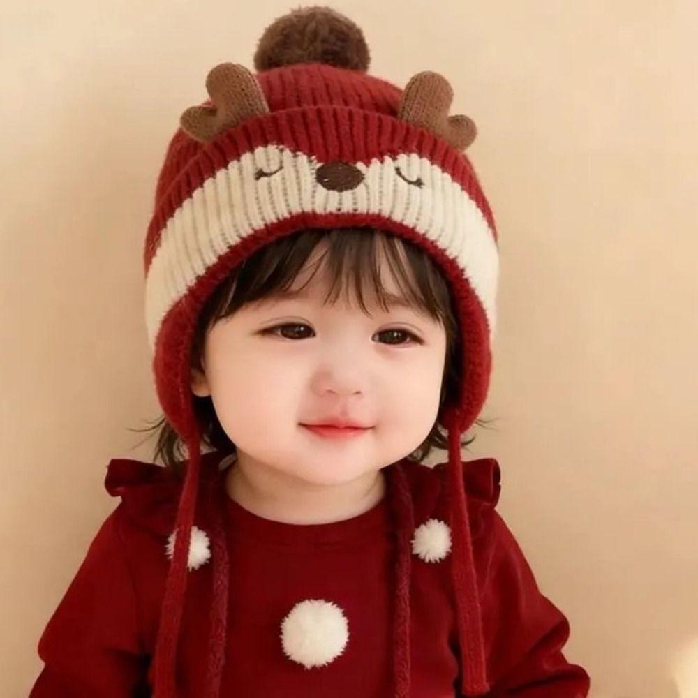 Cotton Kids Beanie Warm Thick Earflap Hat Skin Friendly Kids Hat Daily Outdoor