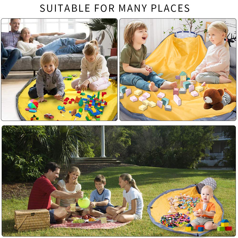 make toy storage bag play mat folding storage mat storage bag puzzle toy block tidying laundry storage baby shower birthday present let's