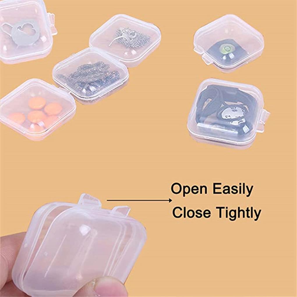 30 Sztuk Przezroczysty Zestaw Pudełek na Biżuterię Kolczyki Haczyki do Uszu Naszyjnik Etui do Przenoszenia Zestaw Asortymentowy Organizer na Przynęty