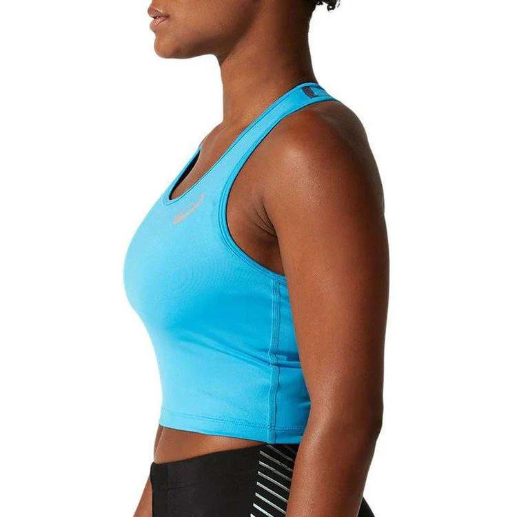 Asics Débardeur de sport décontracté confortable pour la course à pied pour femmes Bleu 2092A246-403