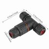 Waterproof 450V Junction Box 32A T Shape Outdoor Junction Box 3 Way Quick Connector Indoor Wire Connection