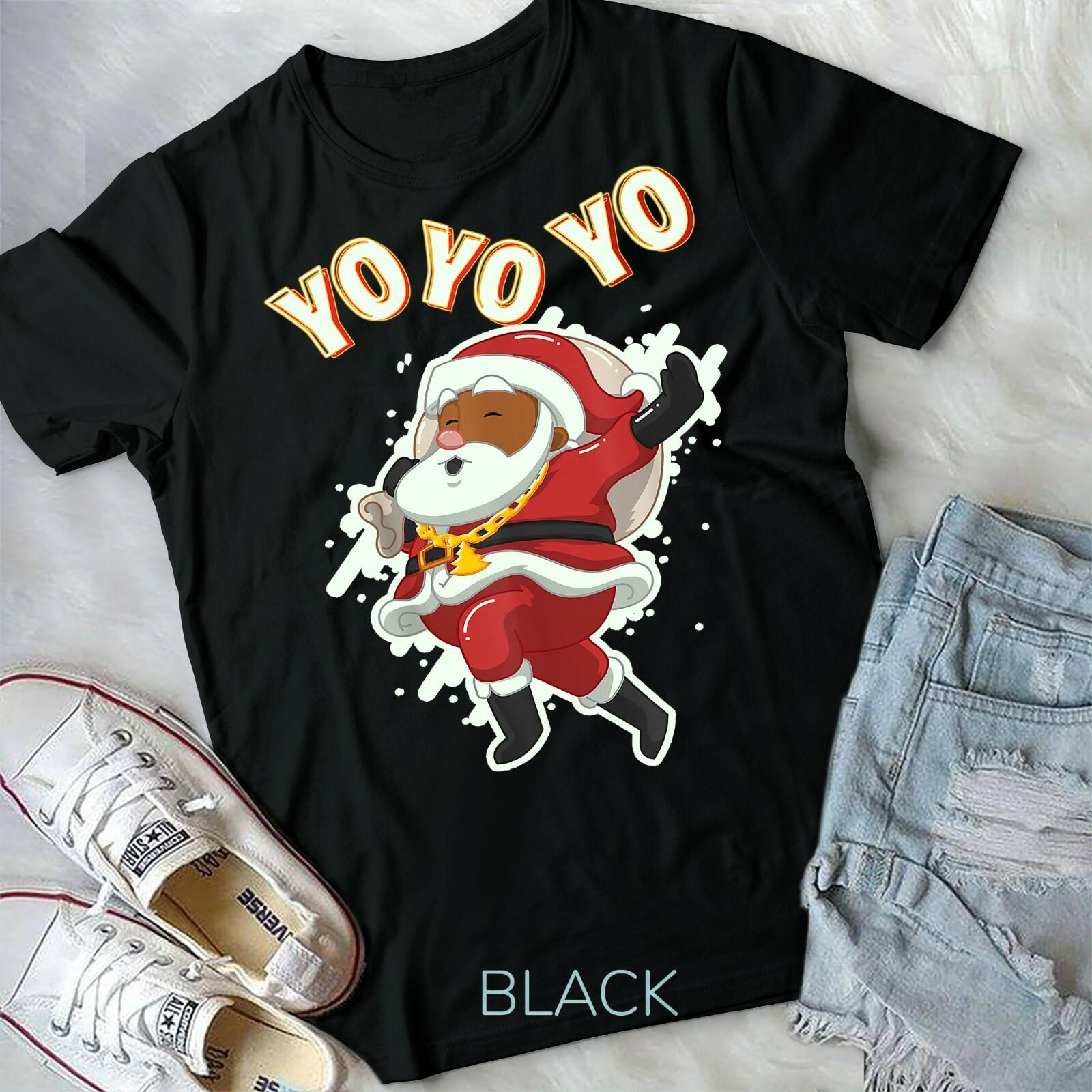 African American Santa Claus T-shirt Black Santa Christmas Unisex Form T-shirt XXXL