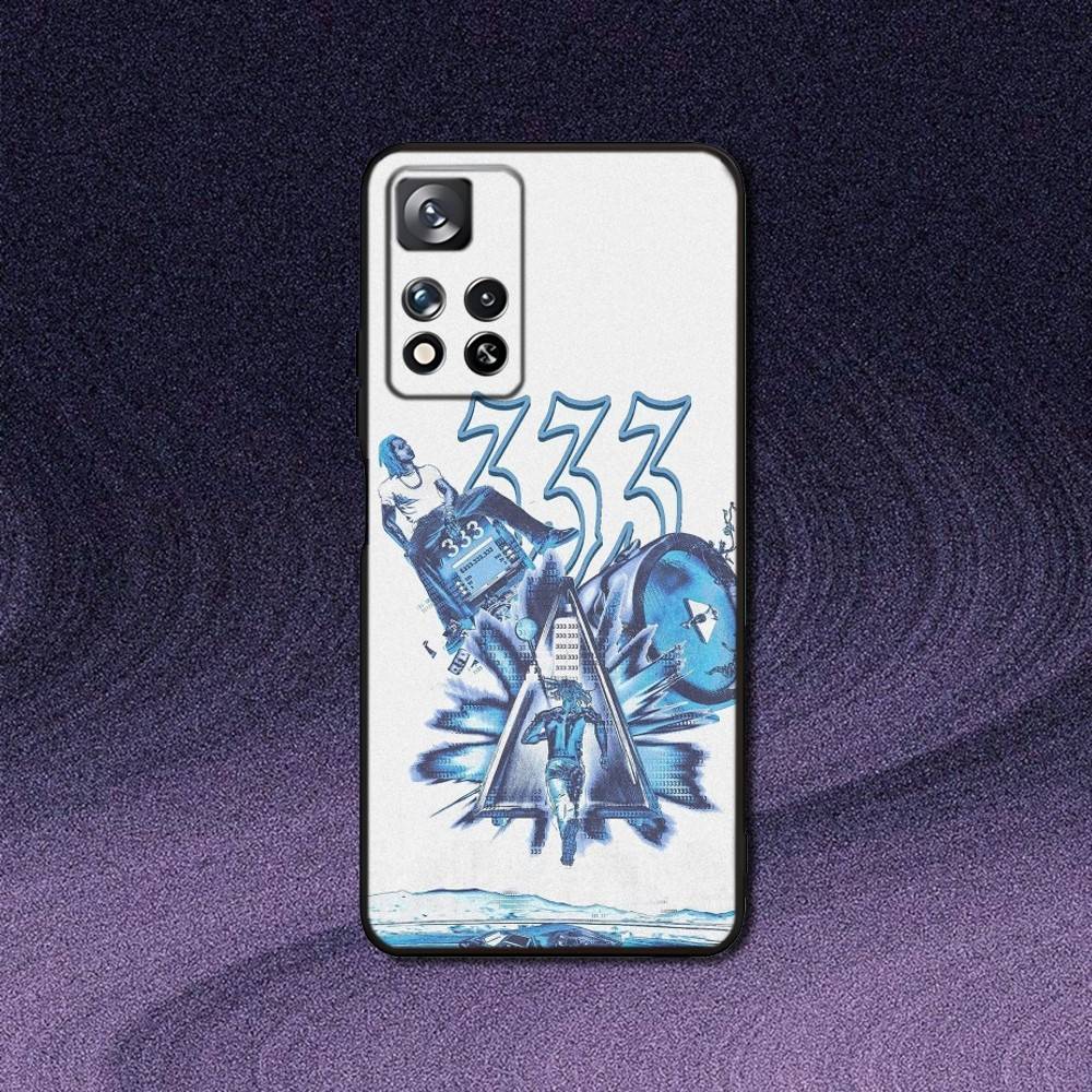 M-Matue 333 Rapper Phone Case For Samsung S 25,24,23,22,30,21,10,9,Ultra,Plus,Lite,FE,4,5G Black Soft Case