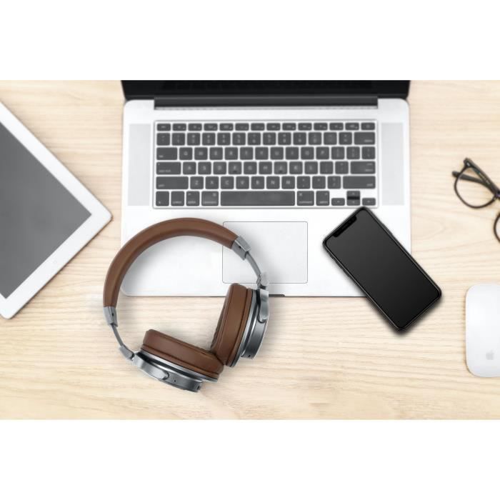 MUSE M-278 BT Casque Bluetooth - Autonomie 30h - Marron