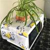1Pc 35*100Cm Microwave Oven Dustproof Satin Cover With Storage Side Pockets Dust Cloth Household Printed Cover Modern Top Cover